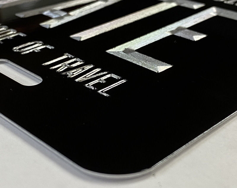 Engraved PRIVATE No Driver License Insurance Required Car Tag License Plate
