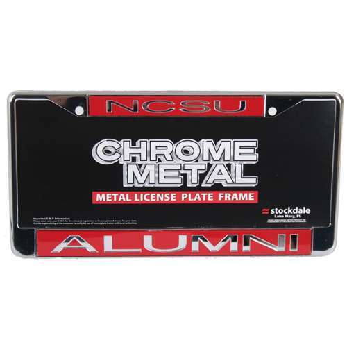 NCAA North Carolina State Wolfpack Metal Alumni Inlaid Acrylic License Plate Frame