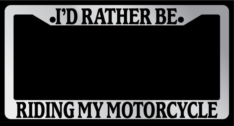 Chrome License Plate Frame "I&