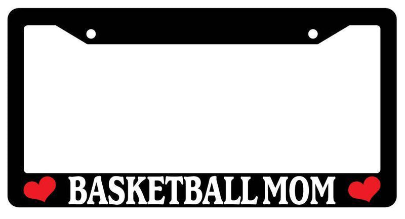 Black License Plate Frame BASKETBALL MOM Auto Accessory 645  Mod-GRAPH9856236-1980