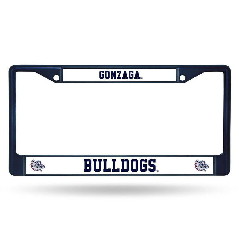 NCAA Gonzaga Bulldogs Team Color Chrome License Plate Frame