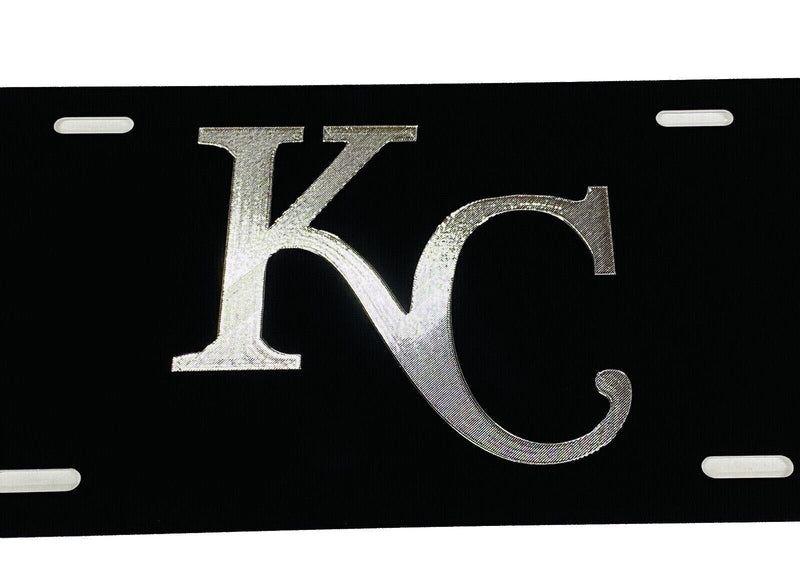 ENGRAVED Kansas City Royals Fan Car Tag Diamond Etched Aluminum License Plate