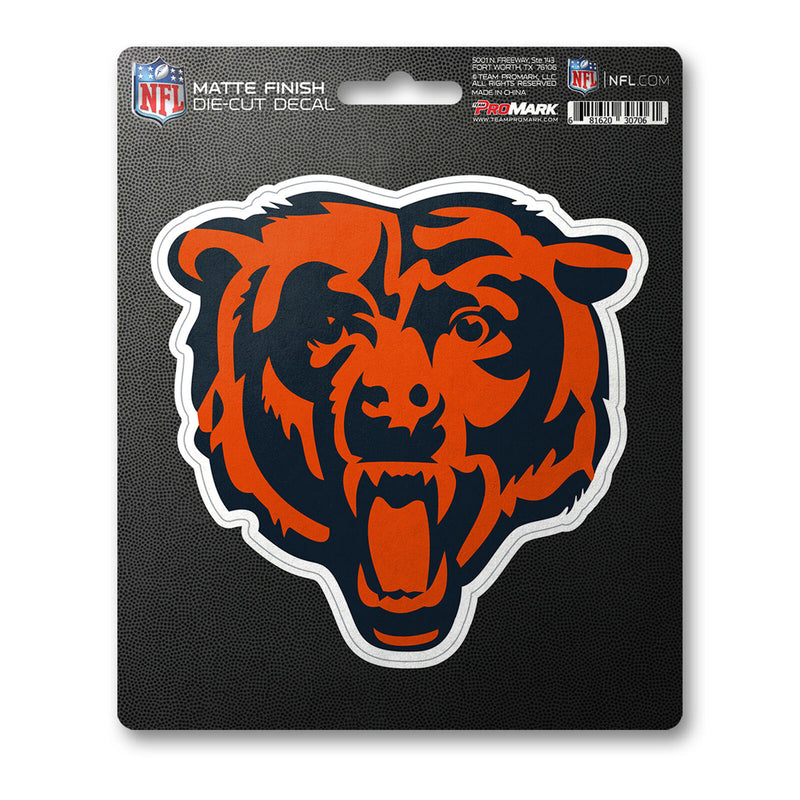 NFL Chicago Bears Decal Matte 5"X6.25" Auto Boat Cooler Luggage