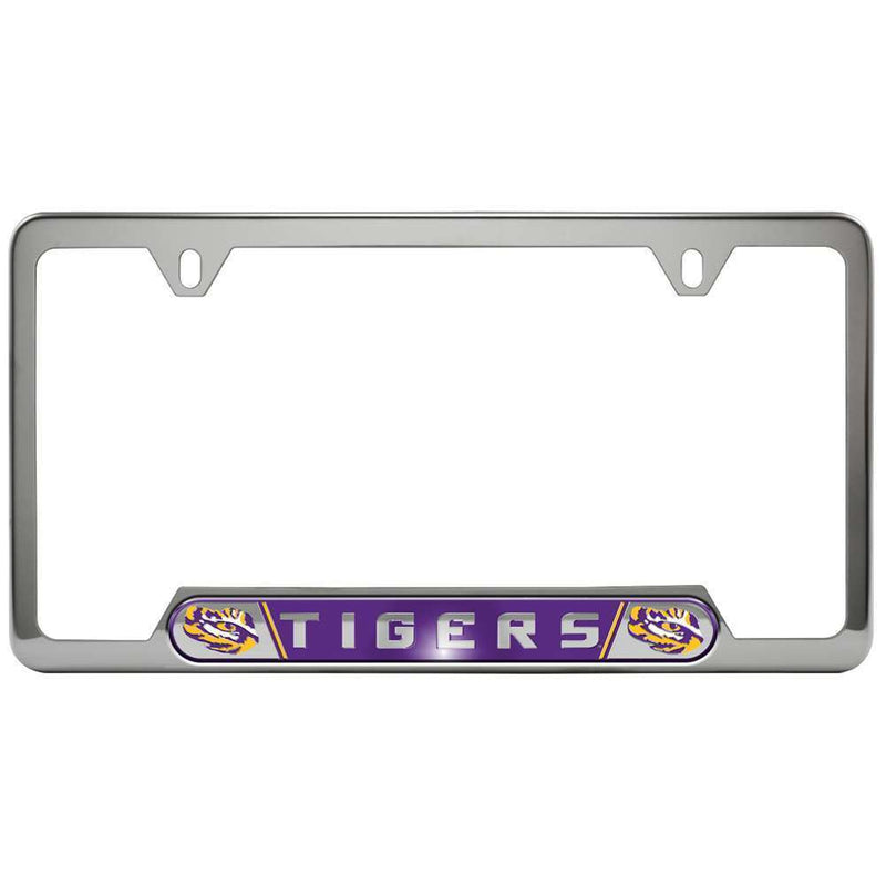 NCAA LSU Tigers Stainless Steel License Plate Frame