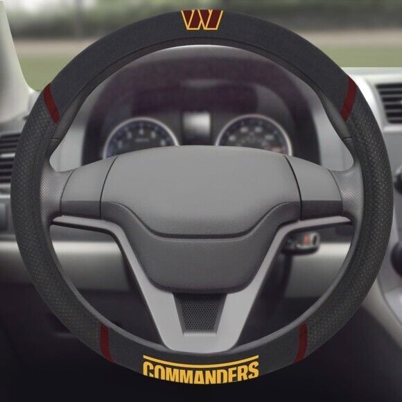 NFL Washington Commanders Embroidered Steering Wheel Cover