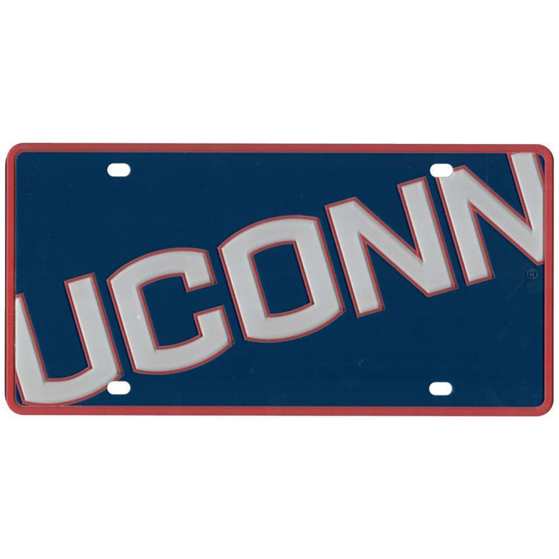 NCAA Uconn Huskies Full Color Mega Inlay License Plate