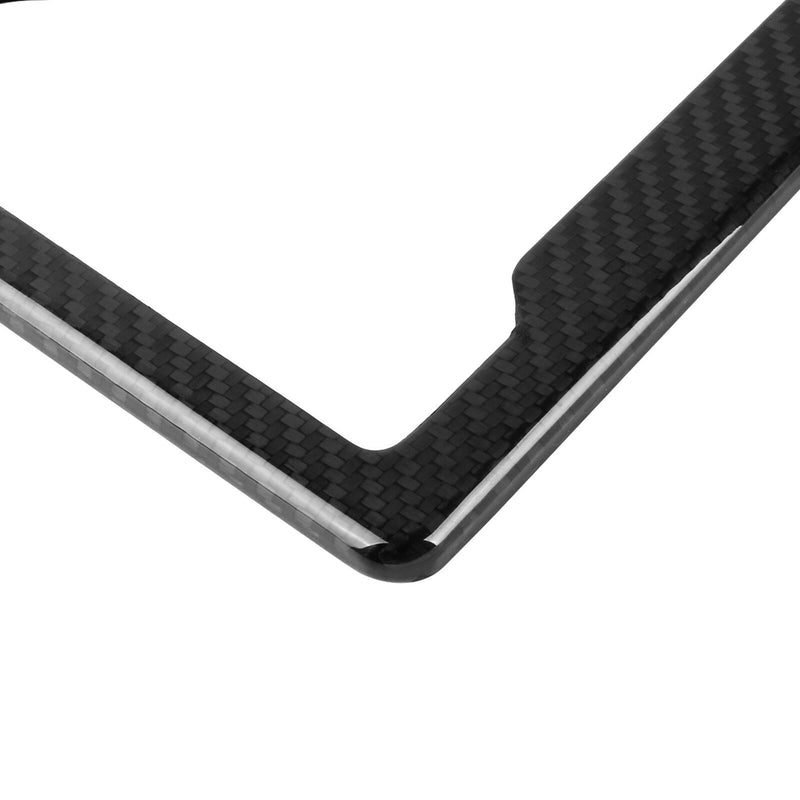 Real 100% Carbon Fiber license Plate Frame cover original 3k twill design v2