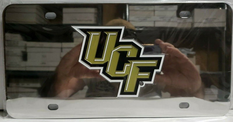 NCAA Central Florida Knights Chromed Steel Diecast Front License Plate