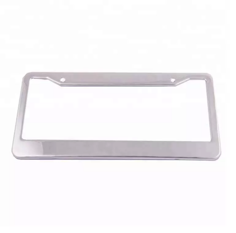 Chrome 304 Stainless Steel Metal License Plate Frame Cover Screw Caps