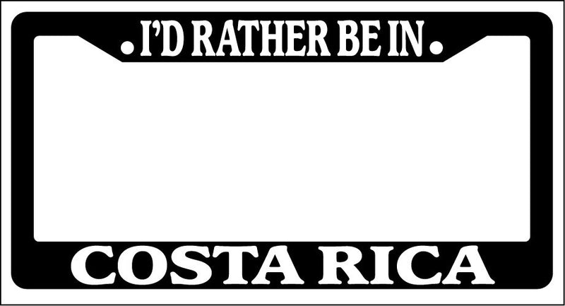 Black License Plate Frame I&
