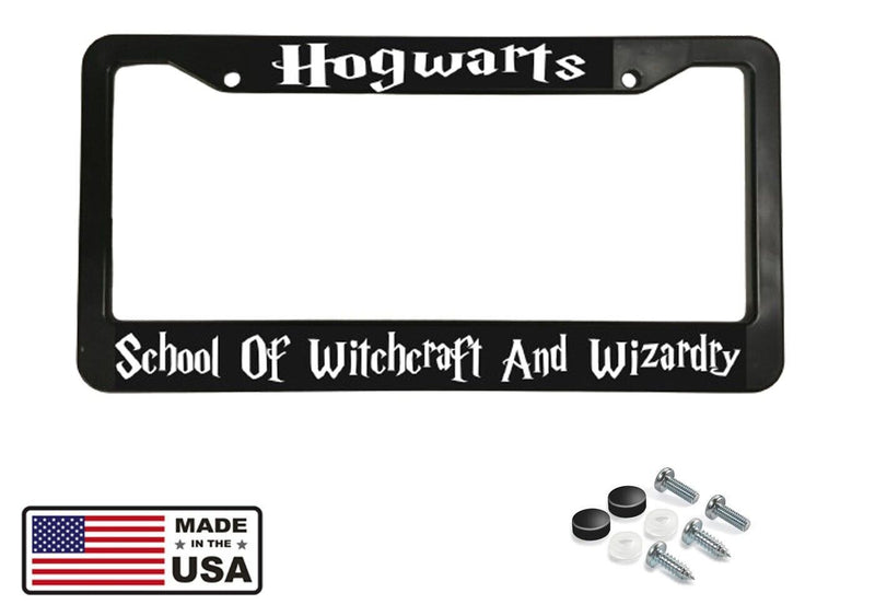 Harry Potter School Of Witches and Wizards Hogwarts Car License Plate Frame