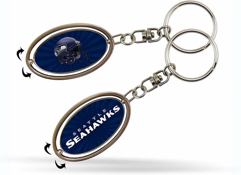 NFL Seattle Seahawks Metal Spinner Keychain