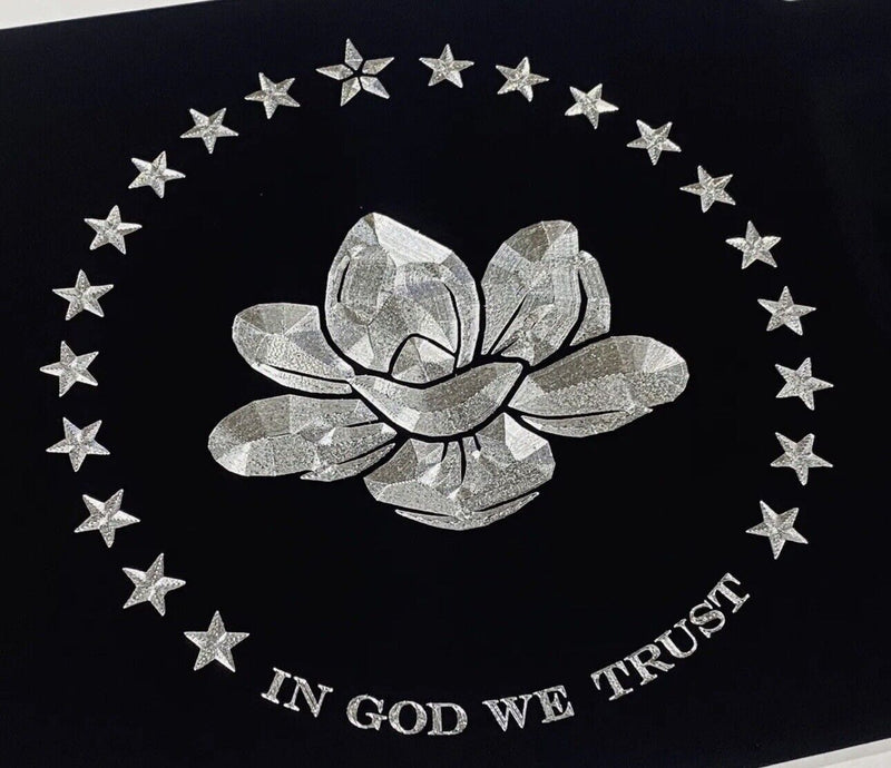Engraved Mississippi New Flag Diamond Etched License Plate Metal Car Tag