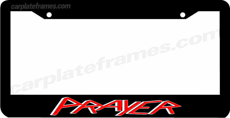 PRAYER heavy thrash hardcore metal Christian Jesus License Plate Frame