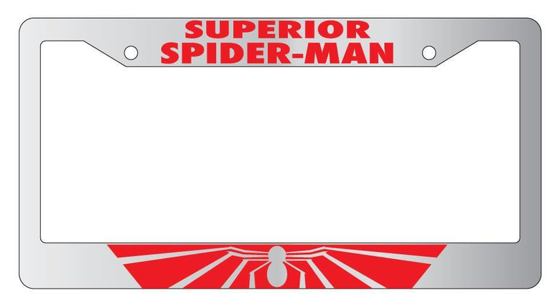 Superior For Spider Man Chrome METAL License Plate Frame For Marvel  Mod-GRAPH9856236-8103