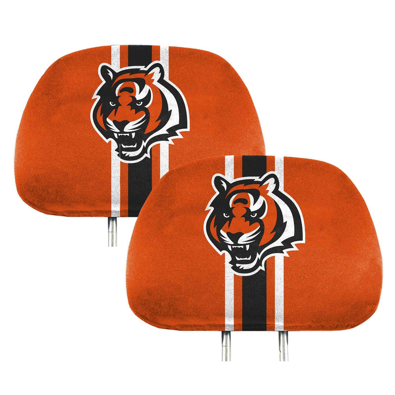 NFL Cincinnati Bengals New 2-Piece Printed Headrest Covers