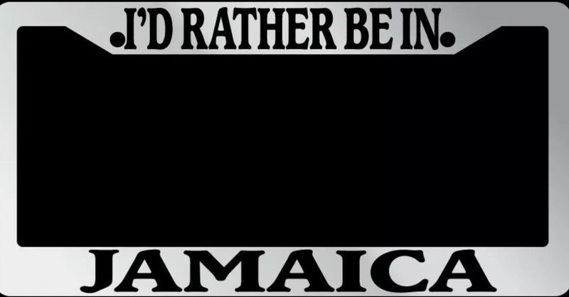 Chrome License Plate Frame "I&