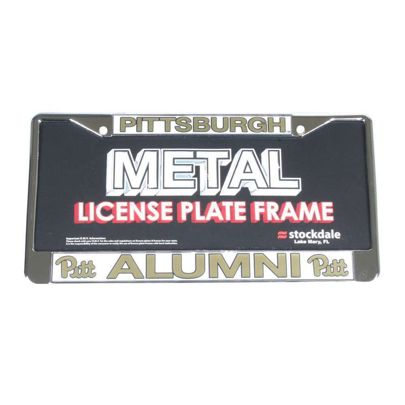 NCAA Pittsburgh Panthers Alumni Metal License Plate Frame W/domed Insert