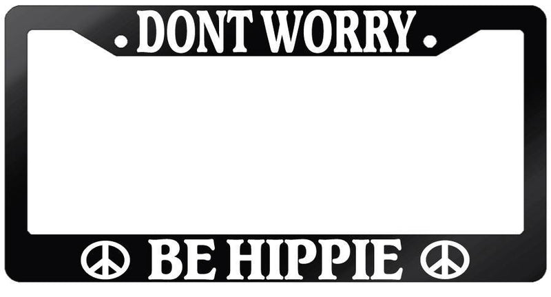 Glossy Black License Plate Frame DON&