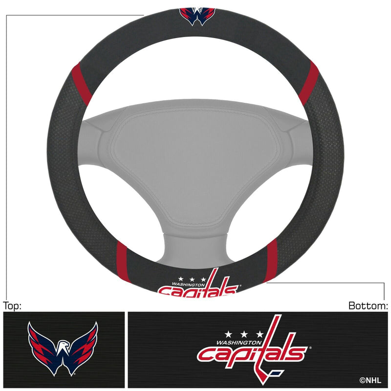 NHL Washington Capitals Embroidered Steering Wheel Cover