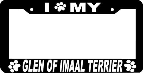 GLEN OF IMAAL TERRIER DOG paw License Plate Frame