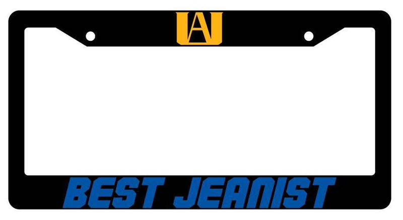 Best Jeanist Black Plastic License Plate Frame Auto My Hero Academia  Mod-GRAPH9856236-2878