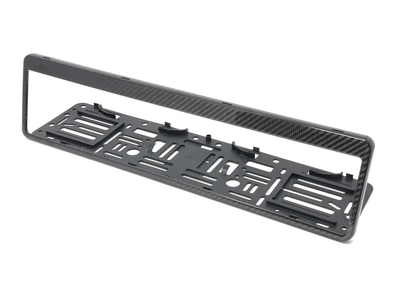 Real Carbon Fiber European Size License Plate Frame Holder