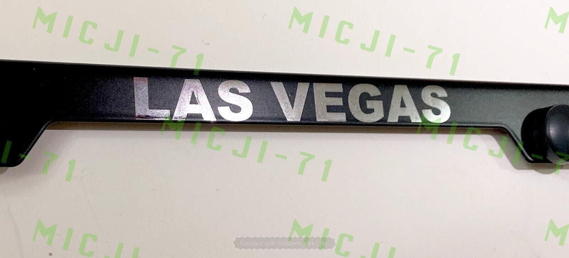 Laser Engraved Etched Golden Knights NHL Stainless Steel License Plate Frame