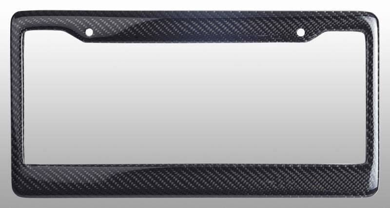 REAL 2PCS 100% CARBON FIBER LICENSE Plate Frame COVER ORIGINAL 3K+Screw Caps