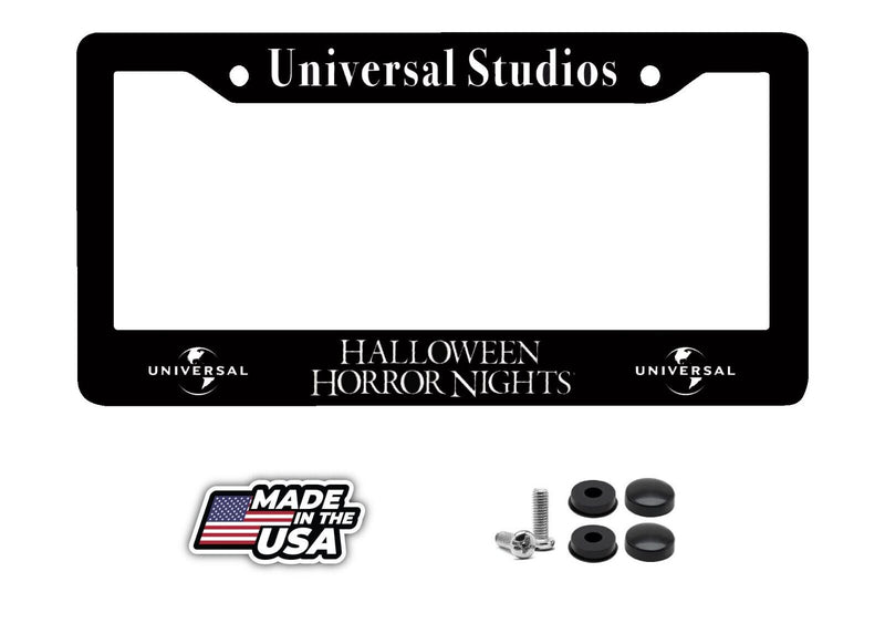 For Halloween Horror Nights Universal Studios Fans License Plate Frame NEW