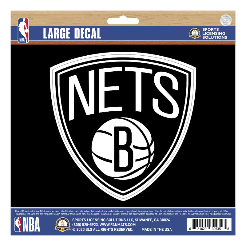 NBA Brooklyn Nets Decal Large 8"X8" Auto RV Boat Cooler Luggage