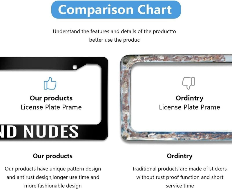 Send Nudes License Plate Frame - JDM Cover Funny Prank