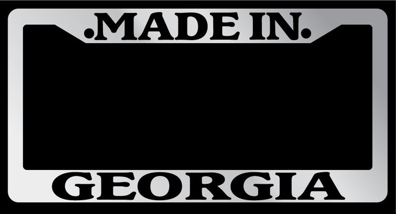 Chrome License Plate Frame Made in Georgia Auto Accessory 1309  Mod-GRAPH9856236-1640