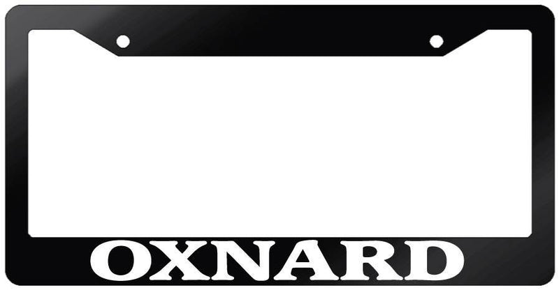Glossy Black License Plate Frame OXNARD Auto Accessory 2486  Mod-GRAPH9856236-6945