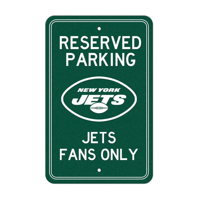 NFL New York Jets Reserved Parking Sign Large Decor 12"x 18"