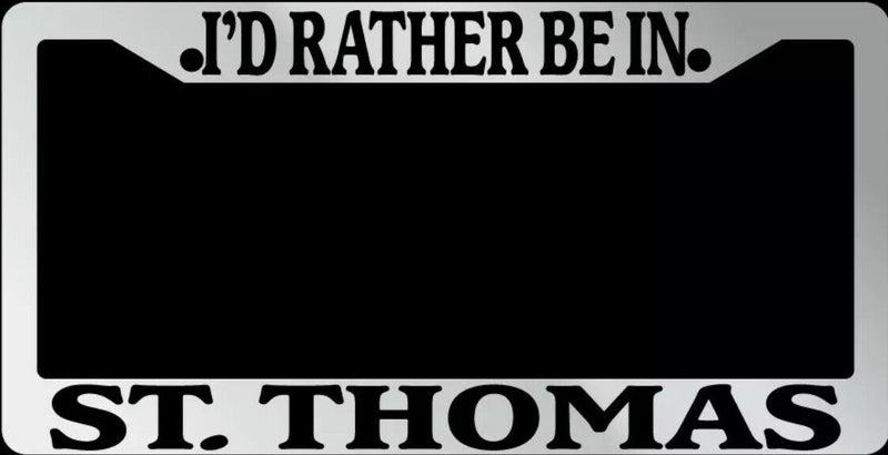 Chrome License Plate Frame "I&