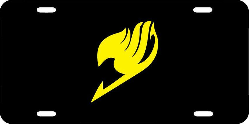 Fairy Tail Yellow Vanity License Plate Mod-GRAPH9856236-7628