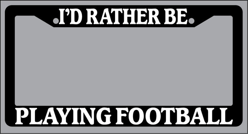 Black License Plate Frame "I&