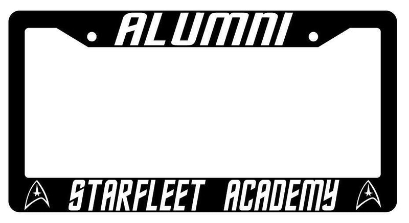 Alumni Starfleet Academy Black Plastic License Plate Frame  Mod-GRAPH9856236-4007
