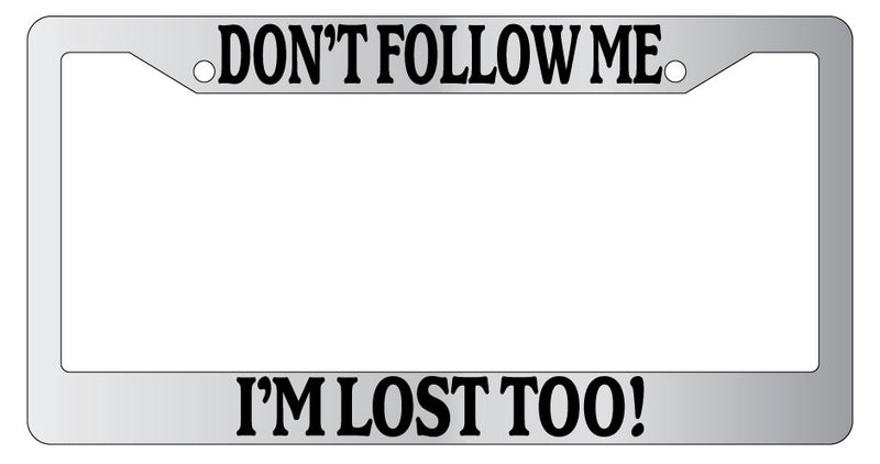 Chrome License Plate Frame Don&