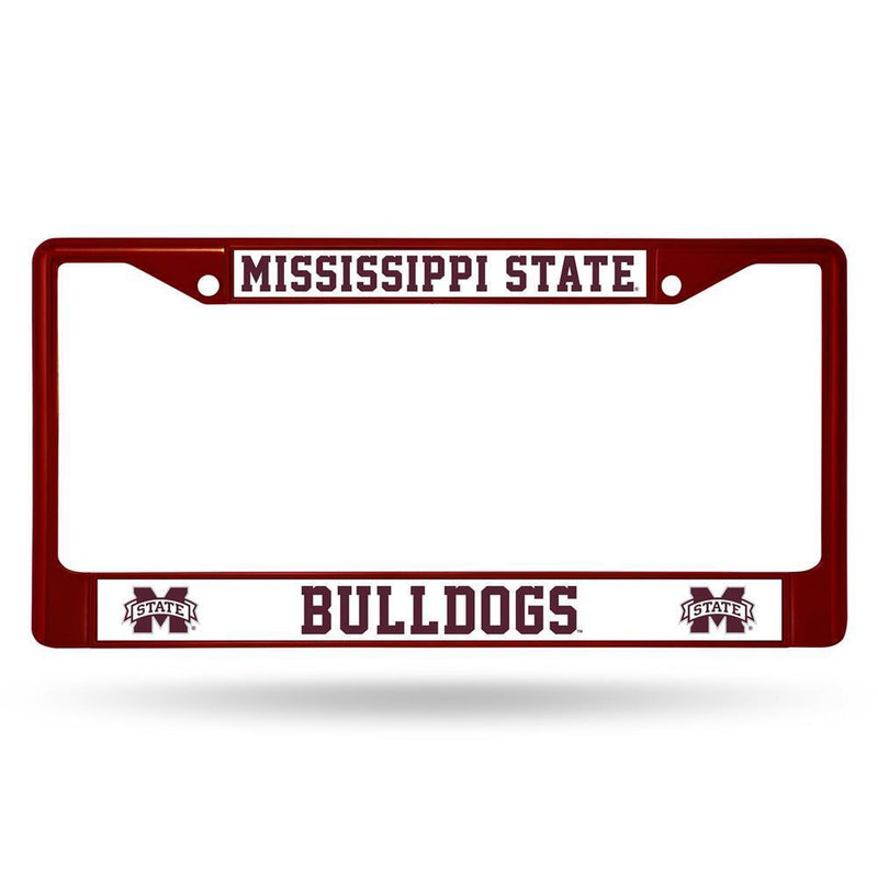 NCAA Mississippi State Bulldogs Team Color Chrome License Plate Frame