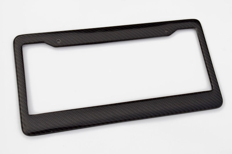 REAL 2PCS 100% CARBON FIBER LICENSE Plate Frame COVER ORIGINAL 3K+Screw Caps