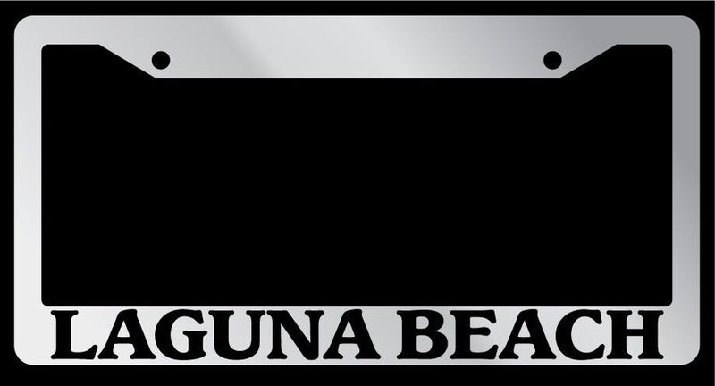 Chrome License Plate Frame "Laguna Beach" Auto Accessory 1512  Mod-GRAPH9856236-4212