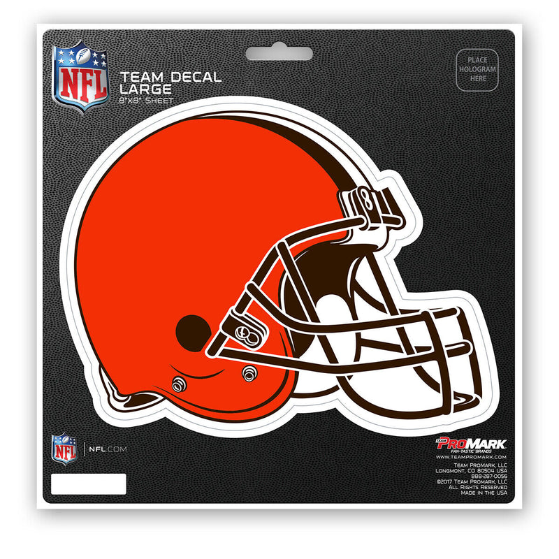 NFL Cleveland Browns Decal Large 8"X8" Auto RV Boat Cooler Luggage