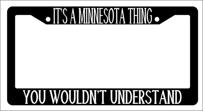 Black License Plate Frame IT&