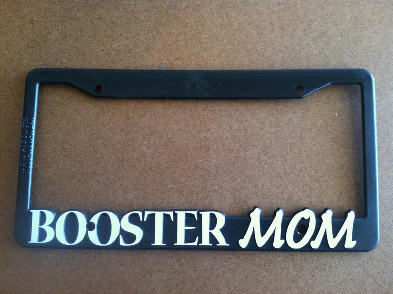Black License Plate Frame Booster Mom Auto Accessory Novelty  Mod-GRAPH9856236-8