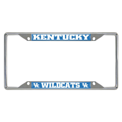 Fanmats NCAA Kentucky Wildcats Chrome Metal License Plate Frame