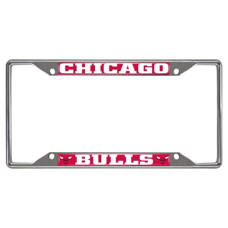 Fanmats NBA Chicago Bulls Chrome Metal License Plate Frame