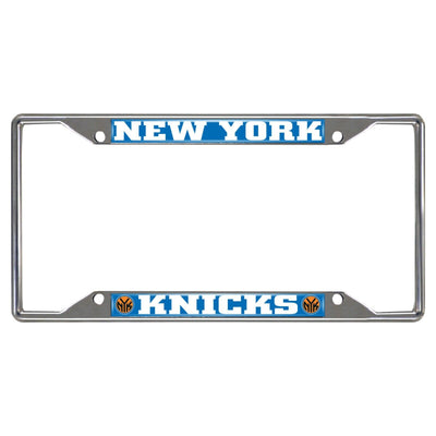 Fanmats NBA New York Knicks Chrome Metal License Plate Frame