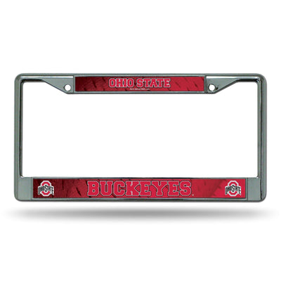 Ohio State Buckeyes COLOR Metal Chrome License Plate Frame Auto Truck Car NCAA